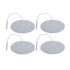 Economy 2" x 4" White Foam Oval EMS & TENS Electrode Pad - 1 Pack (4 Pads) - Tens Units